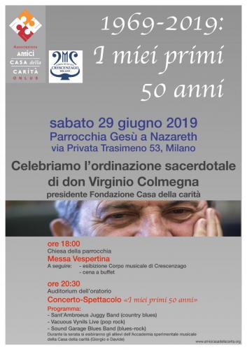 29 GIUGNO 50 ANNI DON COLMEGNA